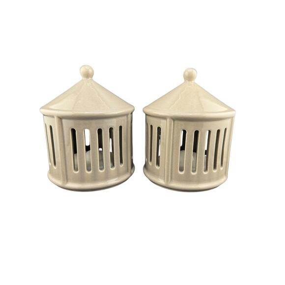 Discontinued IKEA STRÅLA Ceramic Accent Lights – Gray Set of 2 - Picture 1 of 3